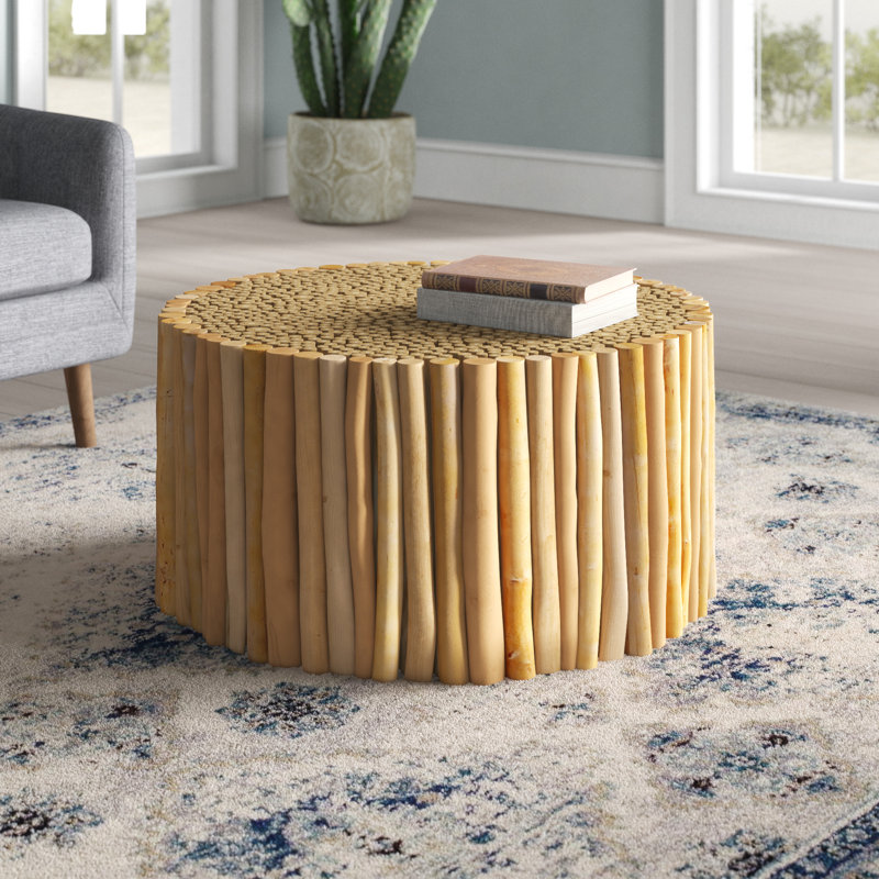 Joss & Main Solid Wood Drum Coffee Table & Reviews Wayfair